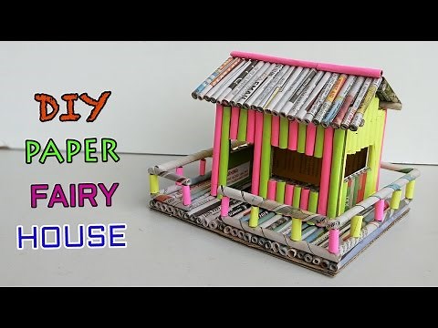 How to make Paper House | Newspaper Crafts