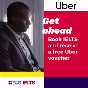 Don’t miss your chance to receive a ₦15000 Uber voucher when you book IELTS with us! Be among the first 50 IELTS test takers every week to complete your registration for a chance to qualify. https://www.britishcouncil.org.ng/exam/ielts #BritishCouncil #IELTS #UberVoucher #StudyAbroad #WorkAbroad | British Council Nigeria