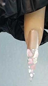 Acrylic with an encapsulated rock STEP BY STEP #nailart
