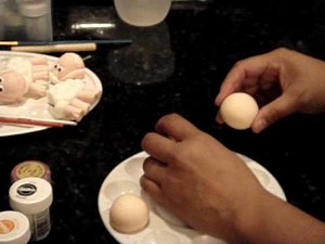 How to Make an angelic Precious Moments fondant face