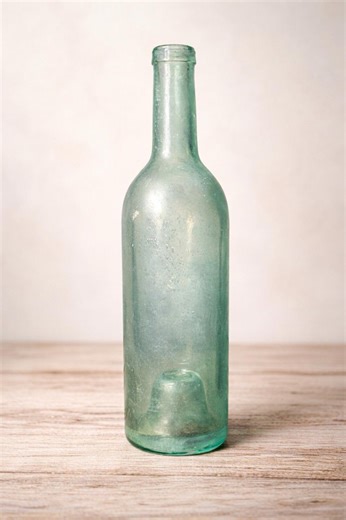 Antique 1900s Aqua Hand-blown Glass Liquor Wine Mineral Water Bottle, 2.5x9.75” - Etsy