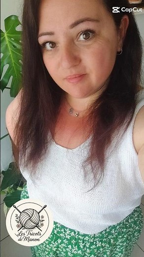 Débardeur femme au tricot 🧶 #tricot