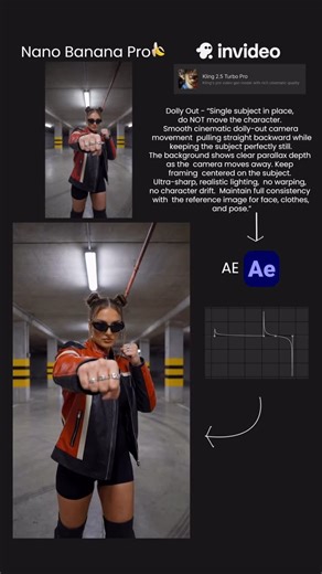 Suchith Poojary on Instagram: "Editing Breakdown🎥🧑‍💻 I started this project by creating a single image in Nano Banana Pro. From there, I used invideo to turn that still image into moving footage, giving it life and motion. Once I had the video, I brought it into After Effects to refine it further, applying speed ramps to make the motion smooth and cinematic. This workflow shows how a simple Al-generated image can transform step by step into a polished, dynamic edit. #EditBreakdown #VideoEditi