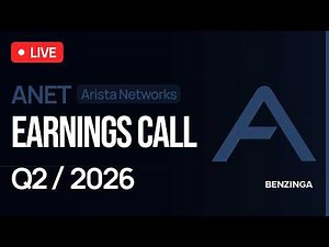Arista Networks Q2 FY26 Earnings Call | $ANET | 🔴 WATCH LIVE
