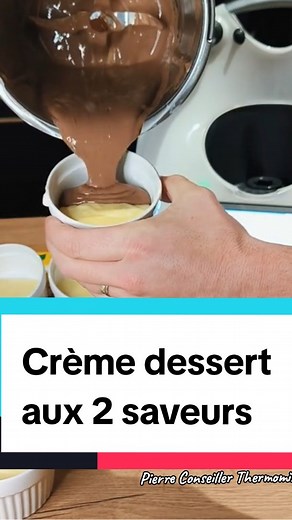 Crème dessert aux deux saveurs ! voici un grand classique des recettes Cookidoo, inratable, rapide et qui a toujours un franc succès auprès des petits comme des grands 🥰👨🏼‍🍳 vous pouvez également les faire soit tout vanille ou tout chocolat ❤️ dites-moi si vous l'avez déjà essayé ... car si ce n'est pas le cas je pense qu'après cette vidéo elle fera très vite un tour dans vos favoris 🥳👨🏼‍🍳👍🏼 #cremedessertthermomix #poutoi #videoviral #thermomixfrance #thermomix #mavorwerkstory #conseil
