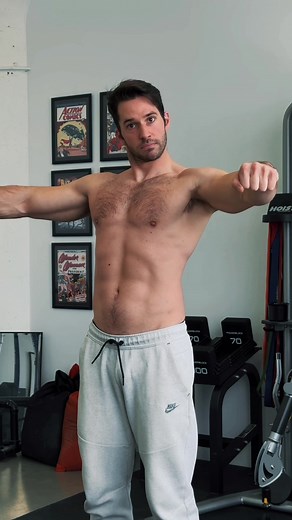 Perfect your lateral raises! Maintain a slight bend in your elbows, lift arms parallel to the ground, and engage your shoulder muscles. Focus on controlled movements for effective lateral raise form. 💪 #LateralRaise #ShoulderWorkout #FitnessForm