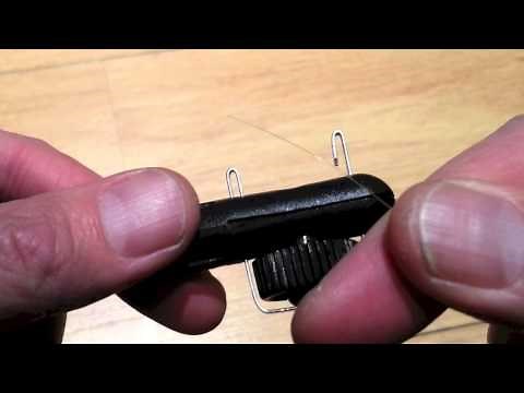 How to tie a spade end hook using Matchman Hook Tyer