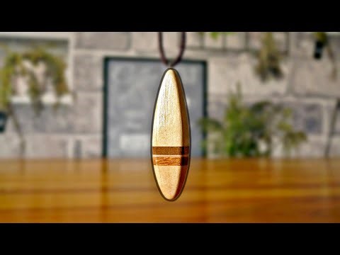 How to make a simple birch and mahogany necklace - tutorial