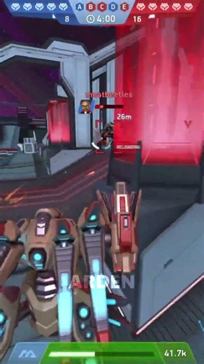 Deathwalker + Fragman Gun 8 vs 12 | Mech Arena INSANE Kills#mecharena #gmaing #shorts
