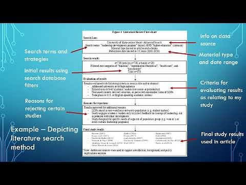 How to Write a Literature Review Meta-Analysis