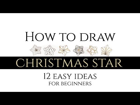 Christmas star drawing for beginners ⭐ Zentangle patterns ⭐ Zenart