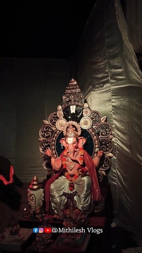 Bichhu ke upar Ganpati bappa🌺 #shorts #ganpatishorts