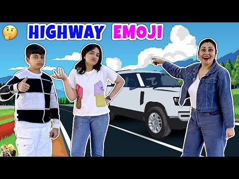 HIGHWAY EMOJI | Ep 642 | Comedy Family Challenge on Highway | Aayu and Pihu Show