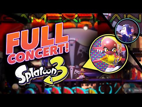 FULL Deep Cut Splatfest Concert! Shiver, Frye & Big Man DANCING in Splatoon 3 (10 Minutes!)