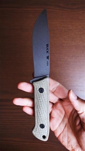 Buck model 104 Compadre Knife Drop Point CRU-WEAR Blade Canvas Micarta