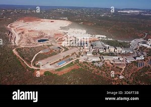 Aerial mining overview, Open pit metal extraction logistics, Transportation and machinery in surface mining operations, Survey of operational layout in open cast mineral extraction sites