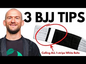 3 White Belt Tips for BJJ Beginners Who Earned Stripe #1 | Chris Matakas