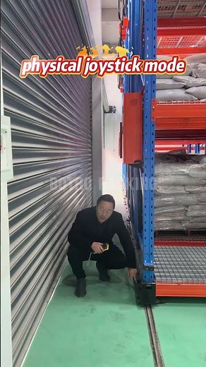 How to use mobile racking without power supply? #rack #warehouse #mobilerackingsystem