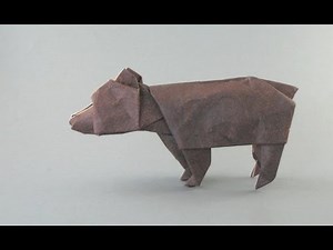 Origami bear by John Montroll