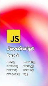 JavaScript | Day 9 #cybersecurity #dailycyber #javascript #javascripttutorial #javascriptbasics