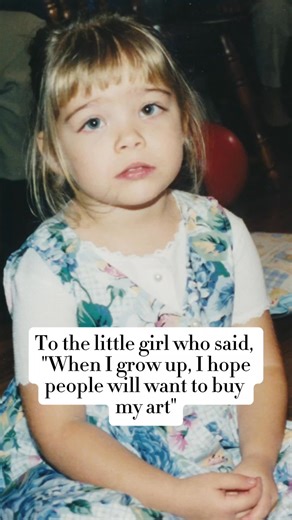 I'm not crying, you're crying. 😭 I wish I could tell that self conscious little girl that everything, EVERYTHING will be alright. 🥰 I worked so hard to get here but I couldn't do it without you guys. #glowup #chaseyourdreams #artist | Kaitlyn Page