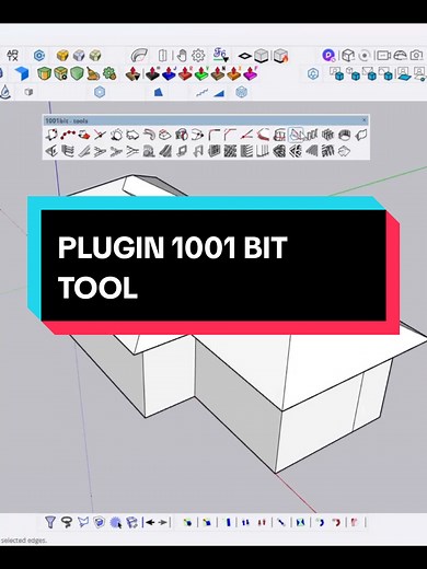 Crear un techo a cuatro aguas en SketchUp | Plugin 1001 bit Tool | Tutorial útil y sencillo para utilizarlo en SketchUp #diseñodeinteriores #interiordecor #designinterior #plugin #arquitectura