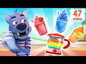 Rainbow Juice Song | Colors Song | Fun Sing Along Songs | Kids Song | Kids Cartoon | BabyBus - Videos For Kids