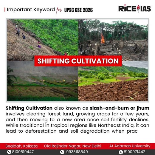 Shifting Cultivation Explained for UPSC 2026 | Geography & Environment | RICE IAS