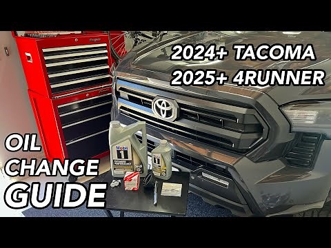 2024+ Tacoma (2025+ 4Runner) OIL CHANGE GUIDE!