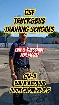 CDL-A Walk Around Pt. 2 #happy #cdl #trending #fyp #cdltraining #trucker #cdlsawareness