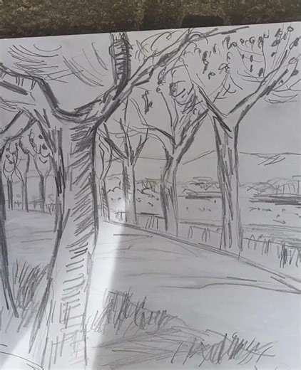 Drawing a Landscape One Day Workshop in Vincent Van Gogh Style at Vika Gallery in DC