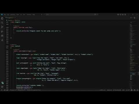 Task 5.1 Inheritance and polymorphism in C#
