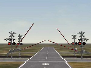 Train Sim QUAD-Gate crossing demo.