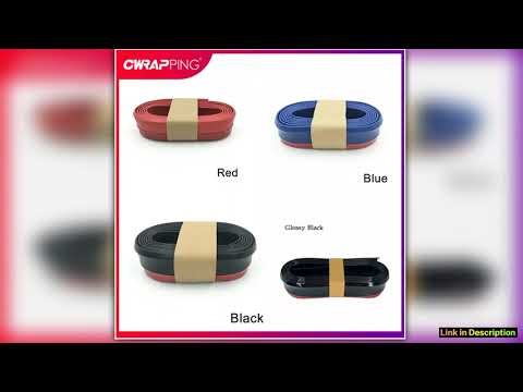 Universal Car Bumper Lip Splitter Protector 25m Front Bumper Rubber Lip Strip Exterior Moulding Blu