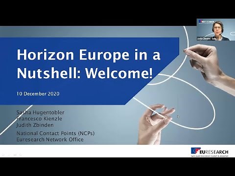 Euresearch Webinar - Horizon Europe in a Nutshell