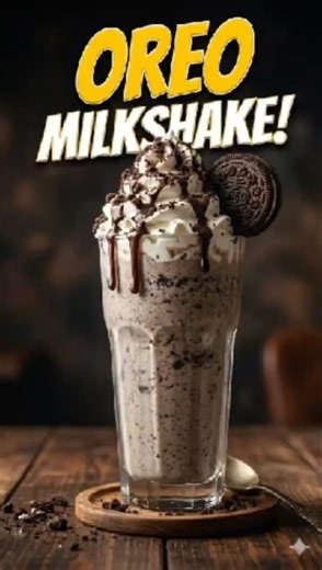 Oreo Milkshake ASMR | Creamy Oreo Chocolate Milkshake Recipe | Easy Milkshake at Home#asmr #oreo