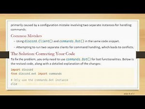 Fixing the Discord Bot Command Not Showing Issue