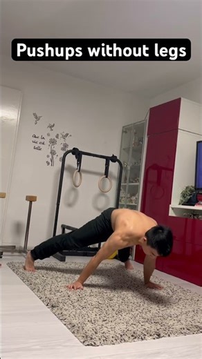Pushups without my legs🥶💀?!#calisthenics #shorts #motivation #legs #without #pushups #prime