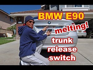 Removal of the rear hatch panel of the BMW 3 Series