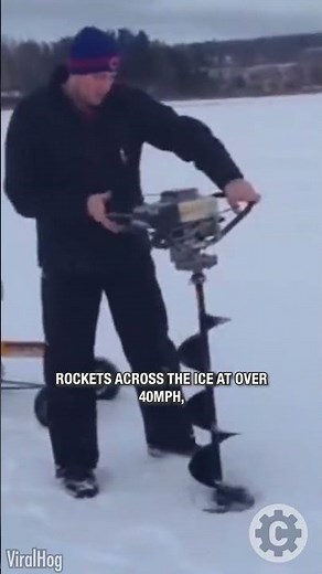 Ice Fisherman Builds 40 MPH Lake Racer from a 3 HP Engine!