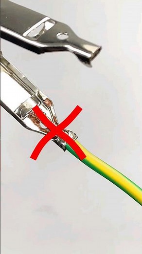 How to quickly and securely connect the crocodile clip to the wire! #shorts