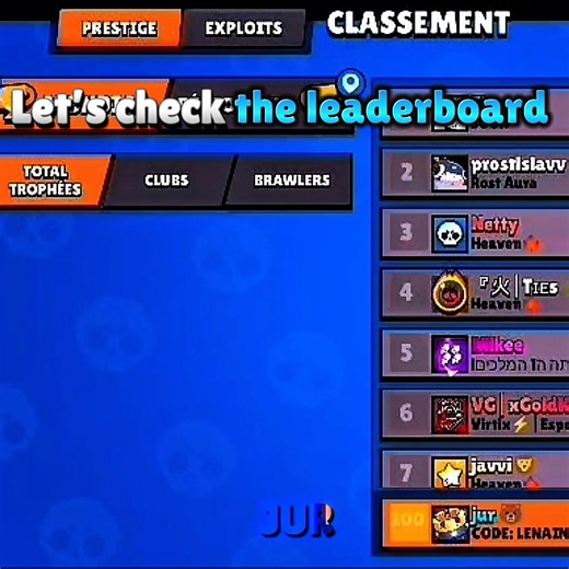 top 200 in global trophies leaderboard 🔥