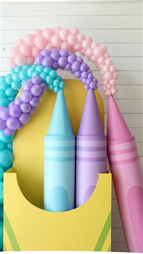 259K views · 2.3K reactions | These Chunky Back to School crayon props are so cute! And EASY to make! Construction forming tube, chipboard, paint and hot glue! Simple and make the cutest statement!! Template for crayon box is over on the website 勺 | The Creative Heart Studio | Facebook