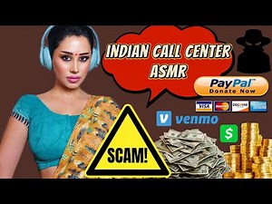 😈💲💻Indian Call Center SCAMMER●soft spoken●ASMR●Roleplay●personal attention
