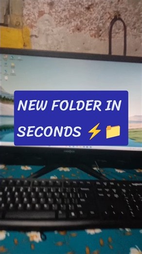 Create a New Folder with Keyboard Shortcut ⚡ | Windows Tips & Tricks #Shorts