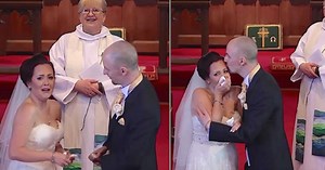 Bride Gets Angry Because Groom Delayed Wedding, Once He Tells Her To Look Up, This Happens...