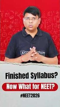 How to Start Tests After Completing NEET Syllabus #alksir