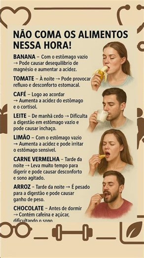 Não Coma os Alimentos Nessas Horas