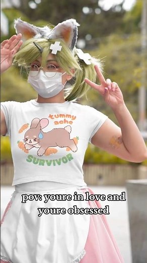 Pov: you just got a cute shirt from my store 😳 #kawaii #artist #cosplay