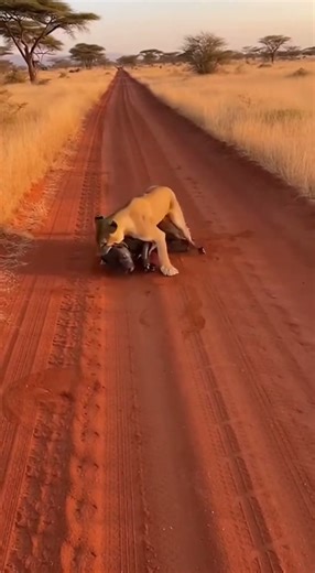 Lioness Attacks Dog After Jumping From Moving Truck | Shocking Savannah Wildlife Footage